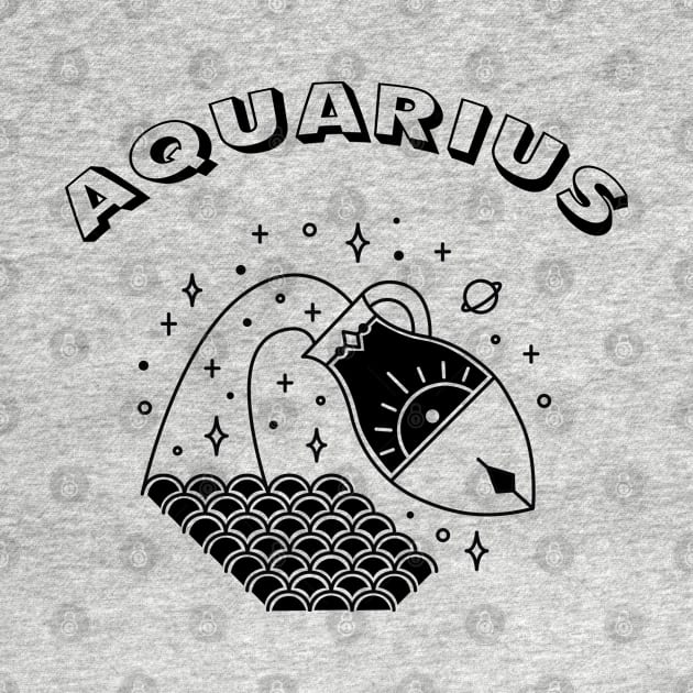 Aquarius Astrology Sign by GPrez Designs